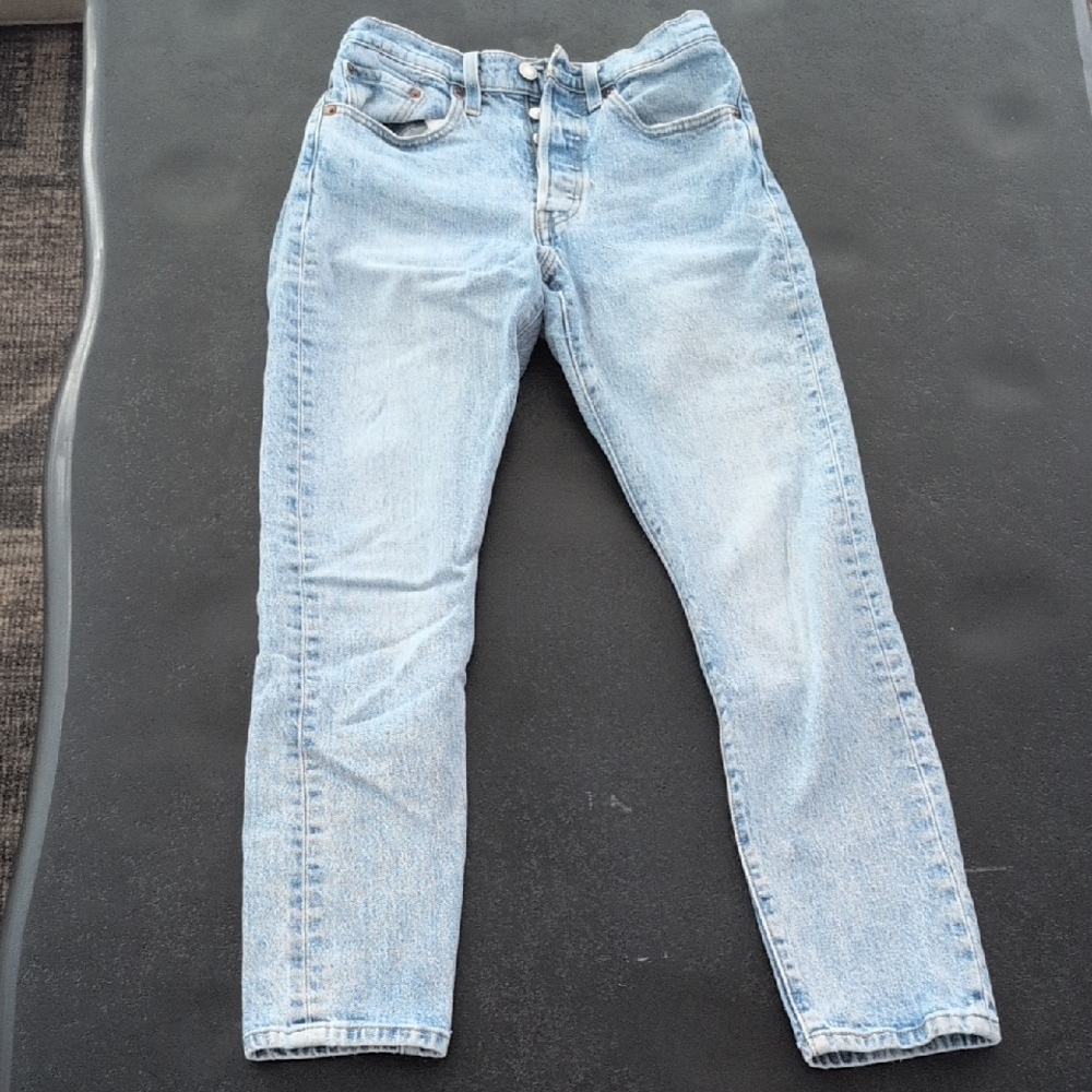 Levi's High Rise Vintage Wash 501 Skinny Jeans